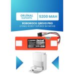 Electroll Roborock Qrevo Pro Uyumlu Batarya (Orjinal Kapasite) 5200MAH Pil Robot Süpürge Batarya Değişimi