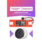ELECTROLL Roborock S5 Max Uyumlu Batarya (MAKSİMUM KAPASİTE) 7000mah Kutulu Robot Süpürge Bataryası Değişimi