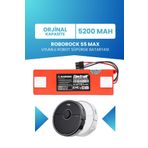 ELECTROLL Roborock S5 Max Uyumlu Batarya (ORJİNAL KAPASİTE) 5200mah Kutulu Robot Süpürge Pil Değişimi