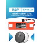 Electroll Roborock S8 Pro Ultra Uyumlu Batarya (Standart Kapasite) 5200MAH Pil Robot Süpürge Batarya Değişimi