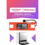 Electroll Roborock Saros 10 Uyumlu Batarya (Maksimum Kapasite) 7000MAH Kutulu Robot Süpürge Pil Değişimi