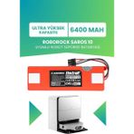 Electroll Roborock Saros 10 Uyumlu Batarya (Ultra Yüksek Kapasite) 6400MAH Kutulu Robot Süpürge Pil Değişimi