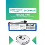 Electroll Roidmi SDJ01RM Uyumlu Batarya (Ultra Yüksek Kapasite) 6400MAH Pil Robot Süpürge Bataryası Değişimi