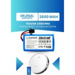 Electroll Tesvor X500 Pro Uyumlu Batarya (ORJİNAL KAPASİTE) 2600mah Pil Robot Süpürge Batarya Değişimi - 1 Adet