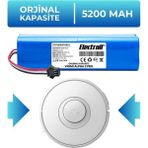 Electroll Viomi Alpha 2 Pro Uyumlu Batarya (ORJİNAL KAPASİTE) 5200mah Pil Robot Süpürge Batarya Değişimi