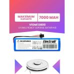 Electroll Viomi D800 Uyumlu Batarya (Maksimum Kapasite) 7000MAH Pil Robot Süpürge Bataryası Değişimi