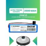 Electroll Viomi V2 Uyumlu Batarya (Ultra Yüksek Kapasite) 3500MAH Pil Robot Süpürge Bataryası Değişimi