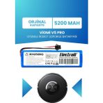 Electroll Viomi V5 Pro Uyumlu Batarya (ORJİNAL KAPASİTE) 5200mah Pil Robot Süpürge Bataryası Değişimi Vm7rbt02