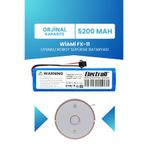 ELECTROLL Wiami Fx-11 Uyumlu Batarya (ORJİNAL KAPASİTE) 5200mah Pil Robot Süpürge Bataryası Değişimi