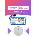 Electroll Wiami Fx-8 Uyumlu Batarya (Maksimum Kapasite) 3500MAH Pil Robot Süpürge Batarya Değişimi
