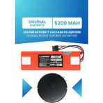 Electroll Xiaomi Mi Robot Vacuum Sdjqr02rr Uyumlu Batarya (ORJİNAL KAPASİTE) 5200mah Kutulu Robot Süpürge Pili - Kırmızı