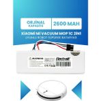 Electroll Xiaomi Mi Vacuum Mop 1c 2in1 Uyumlu Batarya (ORJİNAL KAPASİTE) 2600mah Robot Süpürge Pil Stytj01zhm - 1 Adet