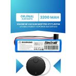Electroll Xiaomi Mi Vacuum Mop Pro STYTJ02YM Batarya (Orjinal Kapasite) 3200MAH Robot Süpürge Pil Değişimi