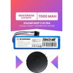 Electroll Xiaomi Mop 2 Ultra Uyumlu Batarya (Maksimum Kapasite) 70000MAH Pil Robot Süpürge Bataryası Değişimi STYTJ05ZHMHW