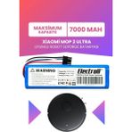 Electroll Xiaomi Mop 2 Ultra Uyumlu Batarya (Maksimum Kapasite) 70000MAH Pil Robot Süpürge Bataryası Değişimi