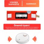 Electroll Xiaomi SDJQR01RR Uyumlu Batarya (Yüksek Kapasite) 6400MAH Kutulu Robot Süpürge Pil Değişimi