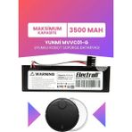 Electroll Yunmi MVVC01-G Uyumlu Batarya (Maksimum Kapasite) 3500MAH Kutulu Robot Süpürge Bataryası Değişim