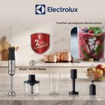 Electrolux 1000W Paslanmaz Çelik El Blender Seti E5HB2-8SS Çırpıcı Doğrayıcı Patates Ezici Beher Dahil Komple Set - Siyah