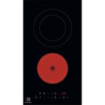 Electrolux Lhr3233ck 30 cm Ankastre Siyah Vitroseramik Domino Radyan Ocak