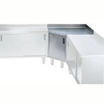 Electrolux Professional Dolaplı Çalışma Tezgahı, Sırtlı, Köşe Tip, 1 Ara Raflı, 1 Çarpar Kapılı MTNASPN