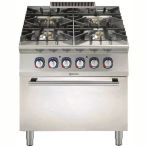 Electrolux Professional E9gcgh4ce0 4 Ocak(1X10;3X6kw)G.kuzine+E.fırın-800Mm ,391010