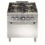 Electrolux Professional E9gcgh4cgm 4 Ocaklı (10Kw) Gazlı Kuzine+Fırın-800Mm ,391006