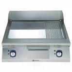Electrolux Professional Elektrikli Set Üstü Izgara, ? Düz + ? Nervürlü Krom Pleytli, Eğimli Tablalı, Termostatik Kontrol, Demonte Sırtlık Ve