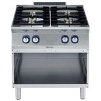 Electrolux Professional Endüstriyel 4 Açık Ateşli Gazlı Ocak, Açık Alt Dolaplı Her Brulör 5,5 Kw - 800 Mm E7GCGH4CO0