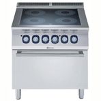 Electrolux Professional Endüstriyel 4 Zonlu Enfraruj Ocaklı Kuzine, Her Zon 2,2 Kw, Altı Elektrikli Fırınlı, Derinlik 730 Mm - 800 Mm E7IREH40E0