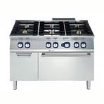 Electrolux Professional Endüstriyel 6 Açık Ateşli Gazlı Kuzine, Her Brulör 5,5 Kw, Altı Gazlı Fırın (6 Kw) Derinlik 730 Mm) Ve Dolaplı, Derinlik 730 Mm - 1200 Mm E7GCGL6C10