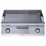 Electrolux Professional Endüstriyel Elektrikli Izgara, 2/3 Düz Ve 1/3 Nervürlü, Fırçalanmış Krom Kaplamalı Çelik Pişirme Yüzeyi, 800 Mm, Eğimli, Termostatik Kontrol, Kazıyıcı Dahil E7IIMDAOMEA