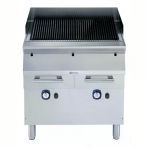 Electrolux Professional Endüstriyel Gazlı Barbekü-gril, Paslanmaz Brulörlü, Çift Taraflı Döküm Izgaralı (et İçin Yivli, Balık-sebze İçin Düz), Alt Dolaplı, Derinlik 730 Mm - 800 Mm E7GRGHGCFU