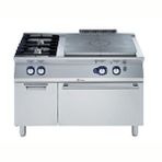 Electrolux Professional Endüstriyel Gazlı Kapalı Ateş Ocak (tam Modul), Merkezde 7 Kw''lık Tek Brulör + 2 Açık Ateş Ocak, Her Brulör 5,5 Kw + Gazlı Fırın E7STGL3010