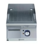 Electrolux Professional Endüstriyel Nervürlü Fırçalanmış Krom Kaplamalı Çelik Pişirme Yüzeyi İle Yarım Modül Elektrikli Izgara, Eğimli,