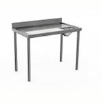 Electrolux Professional Et Ve Balık Hazırlık/yıkama Tezgahı, Delikli Ve Çıkarılabilir, Bıçak Tutacağı, Polietilen Kesme Tahtası, Drenaj, Sıyırma Hunisi, Sırtlı, 1200mm TLC1210PN