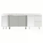 Electrolux Professional Evyeli Üst Tabla Altı İçin Dolap, Kayar Kapılı - 1200 Mm - Modular Line TEL2S12