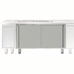 Electrolux Professional Evyeli Üst Tabla Altı İçin Dolap, Kayar Kapılı - 1400 Mm - Modular Line TEL2S14