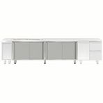 Electrolux Professional Evyeli Üst Tabla Altı İçin Dolap, Kayar Kapılı - 2400 Mm - Modular Line TEL2S24