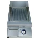 Electrolux Professional Nervürlü Fırçalanmış Krom Kaplamalı Çelik Pişirme Yüzeyi İle Yarım Modül Elektrikli Izgara, Eğimli, Termostatik