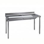 Electrolux Professional Sebze Hazırlık/yıkama Tezgahı, 1 Polietilen Kesme Tahtası, 2 Hazne, Sıyırma Hunisi, Sırtlı, 1600 Mm TLV1600PN