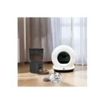 Electron Akıllı Otomatik Kedi Yaşam Seti 2'li Set- Akıllı Otomatik Kedi Tuvaleti,Otomatik Mama Kabı