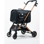 ELECTRON Kedi Köpek Arabası & Puseti – Katlanabilir Evcil Hayvan Taşıma Arabası | Pet Stroller | 803-1 - XL - Siyah