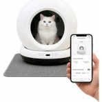 ELECTRON Nesil Akıllı Otomatik Kedi Tuvaleti Siyah, 75 Lt İç Hazne, 7 Lt Çöp Haznesi, App ile Kontrol