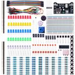 Electronic Fun Kit Breadboard Cable Resistor Capacitor LED Potentiometer for Electronic Learning Kit, compatible with Arduino UNO R3, MEGA 2560, Raspberry Pi, Datasheet Available To Download