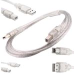 Electroon 1.5 m Şeffaf USB Yazıcı Kablosu