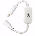 Electroon 12V-24V 5.5x2.5 mm Beyaz Dokunmatik On-Off Anahtar