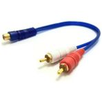 Electroon 1rca Dişi - 2rca Erkek 30 cm Y Kablo