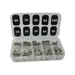 electroon 5x20mm 100Adet Küçük Cam Sigorta Paketi 1-2-3-4-5-6-7-8