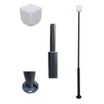 Electroon 89x51x2 mm 3 mt Antrasit Fırın Boyalı Metal Kamera Direk ve Küp