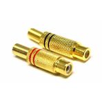 Electroon Gold Rca Dişi Tos Jak Fiş Metal - 10Adet